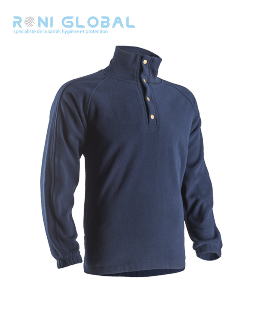 Pull de travail polaire, coupe-vent et thermique en polyester 2 poches - POLAIRE COVERGUARD