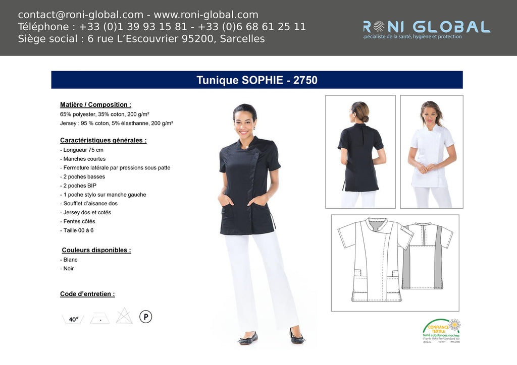 SOPHIE Tunique (Plusieur Couleurs Disponible)