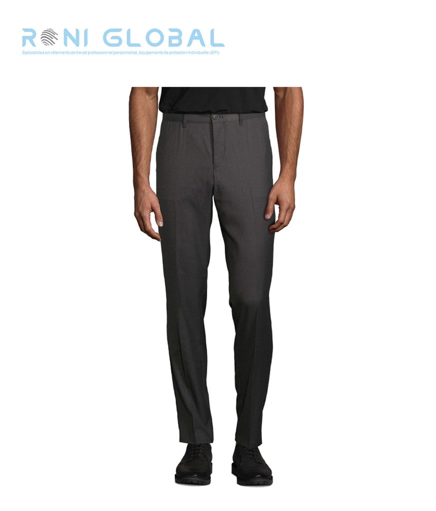 Pantalon de travail homme taille élastiquée, en polyester/viscose 4 poches - NEOBLU GABIN SOL'S