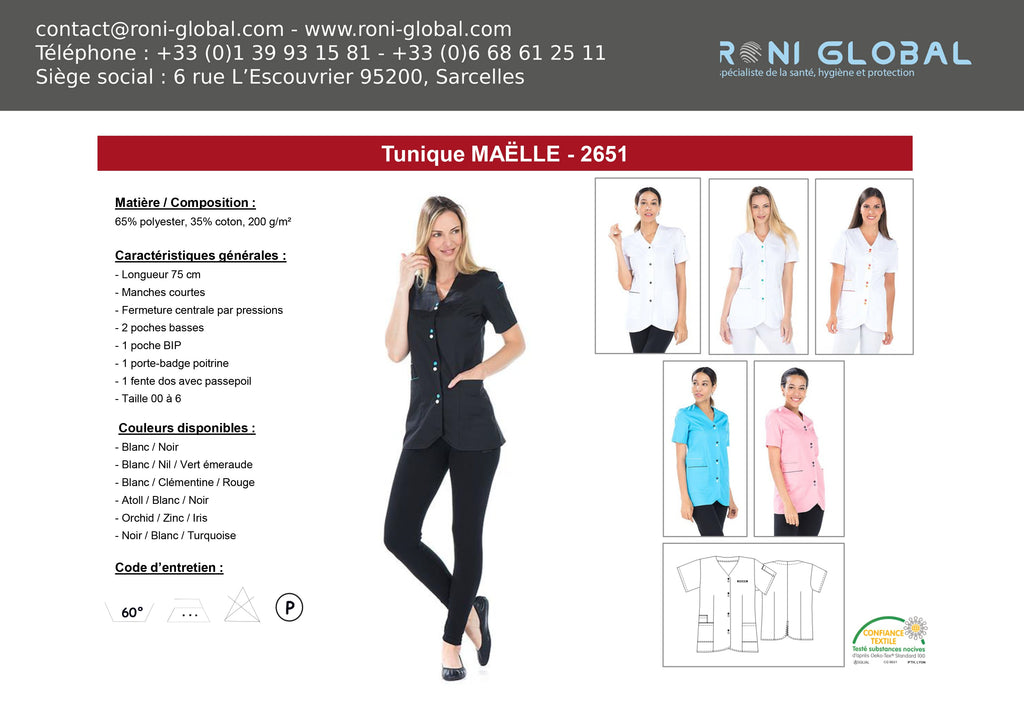 MAELLE Tunique (Plusieur Couleurs Disponibles)