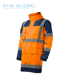 Ensemble de sécurité haute visibilité, anti-pluie en polyester et doublure mesh CLASS 3 - HYDRA COVERGUARD