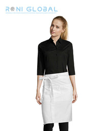 Tablier de service en coton/polyester 2 poches - GREENWICH SOL'S