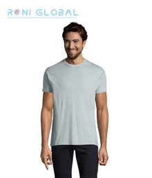 T-shirt de travail homme manches courtes, col rond, en jersey coton semi-peigné - IMPERIAL SOL'S