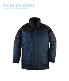 Parka de travail coupe-vent, anti-pluie et anti-froid en polyester pongé enduit PVC - RIPSTOP COVERGUARD