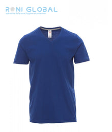 T-shirt de travail homme manches courtes, encolure en V, coupe droite en coton - V-NECK PAYPER
