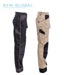 Pantalon de travail avec protection genoux en coton/polyester + renforts Oxford  7 poches TYPE 2 - OROSI COVERGUARD