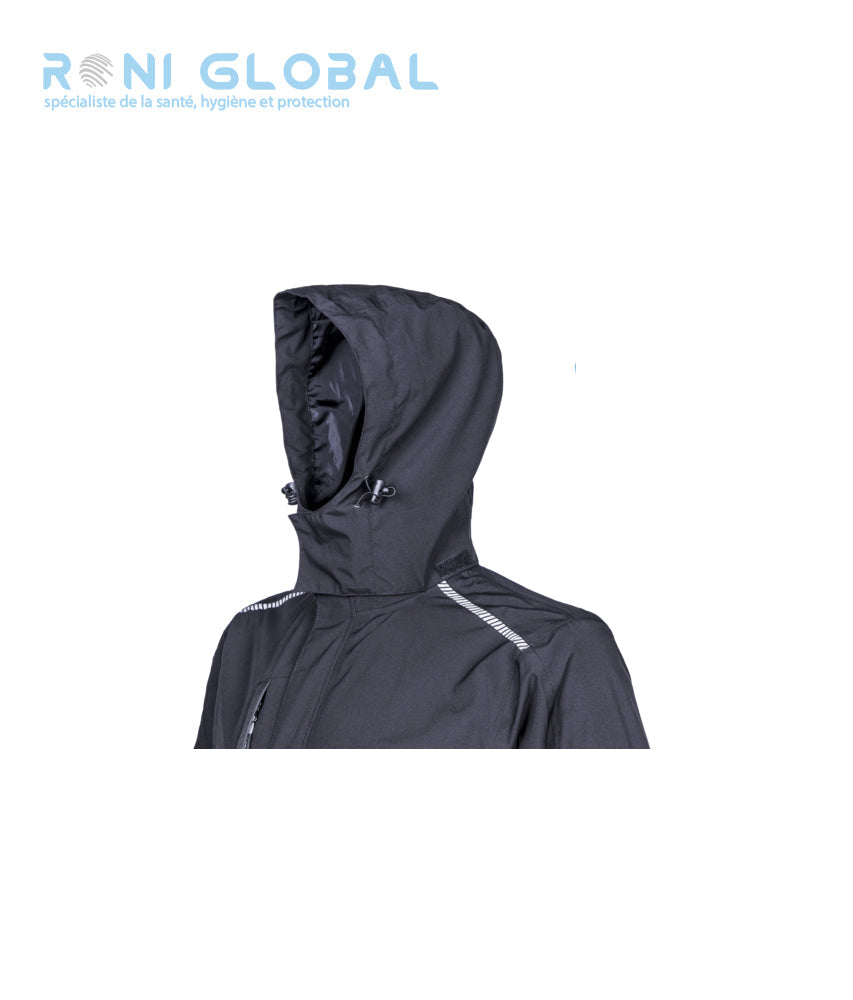 Veste de travail coupe-vent anti-pluie Softshell en polyester + membrane TPU coupe ajustée 5 poches - HOTARU COVERGUARD