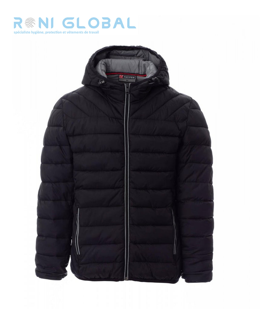 Doudoune / blouson de travail homme imperméable et anti-froid en nylon, matelassé polyester et 4 poches - FREETIME PAYPER