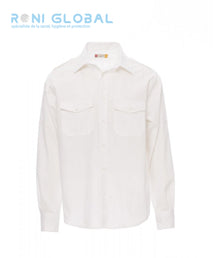 Chemise de travail homme manches longues, coupe droite en coton 2 poches - TROPHY PAYPER