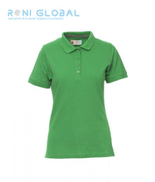Polo de travail femme manches courtes, coupe droite en coton - VENICE LADY PAYPER
