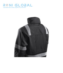 Parka de travail anti-froid et anti-pluie en polyester enduit polyuréthane 8 poches et haute visibilité TYPE B3 - SECURITE COVERGUARD