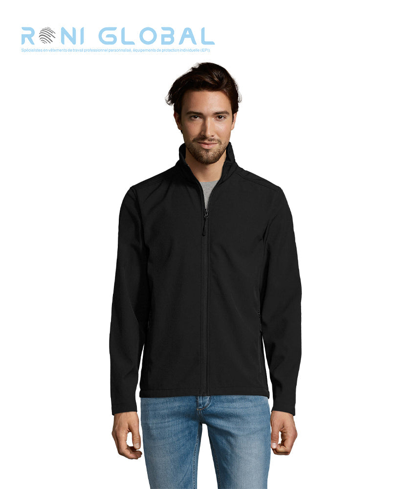 Veste de travail homme Softshell polaire, en polyester/élasthanne 2 poches - RACE SOL'S