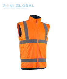 Veste de sécurité 2en1 haute visibilité, anti-froid en polyester enduit polyuréthane CLASS 3 - KAZAN COVERGUARD