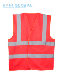 Gilet de sécurité haute visibilité en polyester 4 bandes rétroréfléchissantes CLASS 2 - YARD COVERGUARD
