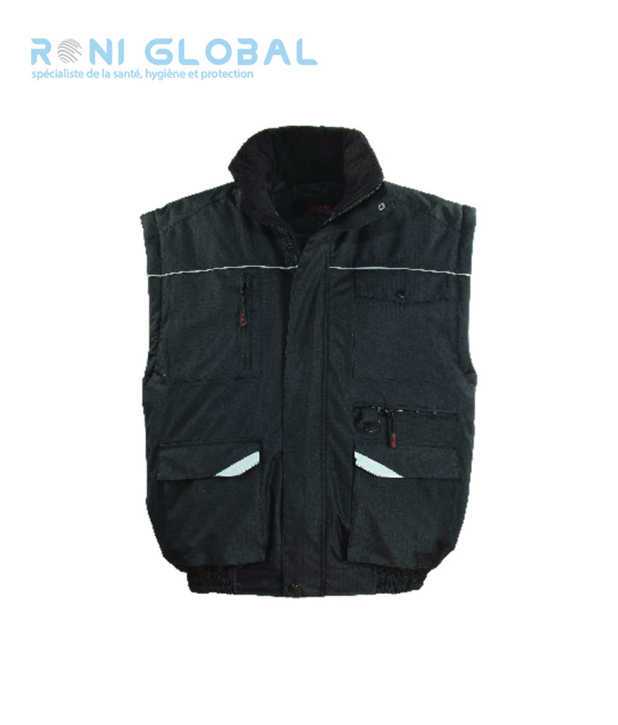 Blouson de travail 2en1 coupe-vent, anti-pluie et anti-froid en polyester pongé enduit PVC 6 poches - RIPSTOP 2 EN 1 COVERGUARD