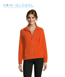 Veste de travail femme micro polaire, anti-bouloche, coupe ajustée, en polyester 2 poches - NORTH SOL'S