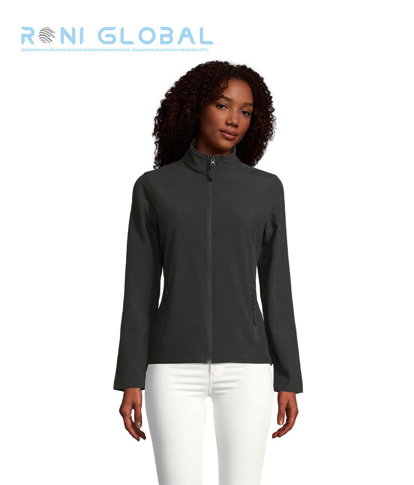 Veste de travail femme Softshell polaire, en polyester/élasthanne 2 poches - RACE SOL'S