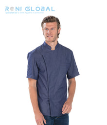 Veste de cuisine unisexe manches courtes 3 poches - LOIS REMI CONFECTION