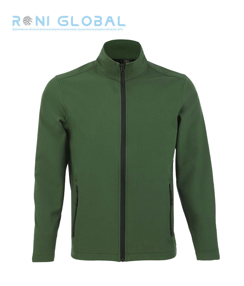 Veste de travail homme Softshell polaire, en polyester/élasthanne 2 poches - RACE SOL'S