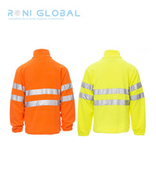 Veste de sécurité haute visibilité homme, polaire coupe droite en polyester 3 poches CLASS 3 - LIGHT PAYPER