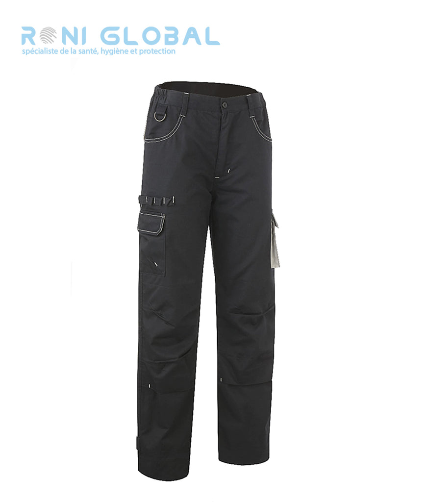 Pantalon de travail femme avec protection genoux en coton/polyester sans métal 6 poches - MISTI COVERGUARD