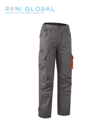 Pantalon de travail femme avec protection genoux en coton/polyester sans métal 6 poches - MISTI COVERGUARD