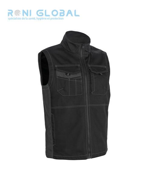 Gilet de travail en coton/polyester doublé mesh 6 poches - OROSI COVERGUARD