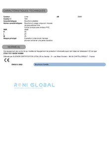 MUSHROOM CORDED Bouchons jetables (50 pièces)