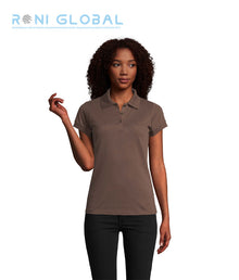 Polo de travail femme manches courtes, en maille piquée coton/polyester - PRIME SOL'S