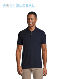 Polo de travail homme manches courtes, coupe ajustée, en maille piquée coton - PORTLAND SOL'S
