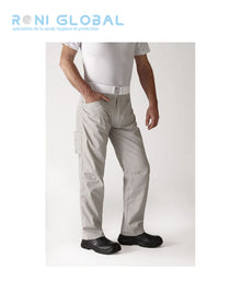 Pantalon de cuisine unisexe en polyester/coton avec ceinture élastiquée et 4 poches - ARENAL ROBUR