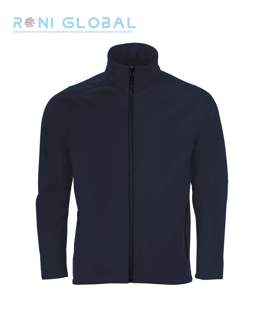 Veste de travail homme Softshell polaire, en polyester/élasthanne 2 poches - RACE SOL'S