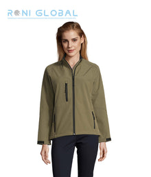 Veste de travail femme Softshell polaire, imperméable et respirant, en polyester/élasthanne 3 poches - ROXY SOL'S