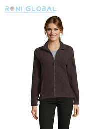 Veste de travail femme micro polaire, anti-bouloche, coupe ajustée, en polyester 2 poches - NORTH SOL'S