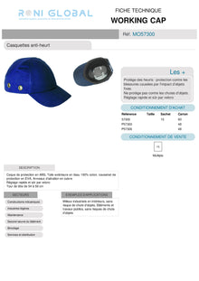 WORKING CAP (10 pièces)
