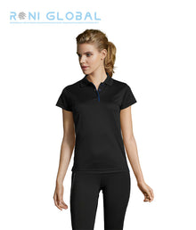 Polo de travail femme sport manches courtes, en piqué polyester - PERFORMER SOL'S