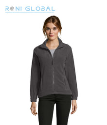 Veste de travail femme micro polaire, anti-bouloche, coupe ajustée, en polyester 2 poches - NORTH SOL'S