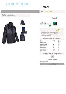 WANI Parka multicouches