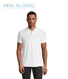 Polo de travail homme manches courtes, coupe ajustée, en maille piquée coton - PORTLAND SOL'S