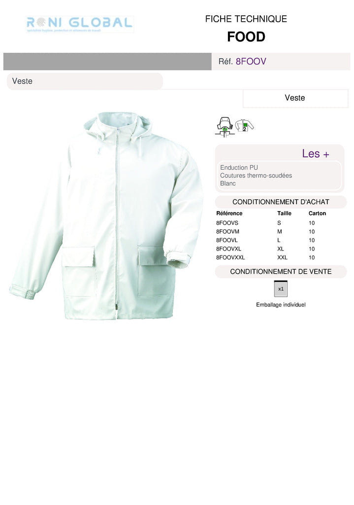 FOOD Veste