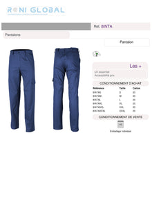 Pantalon de travail en polyester/coton 5 poches - INDUSTRY COVERGUARD