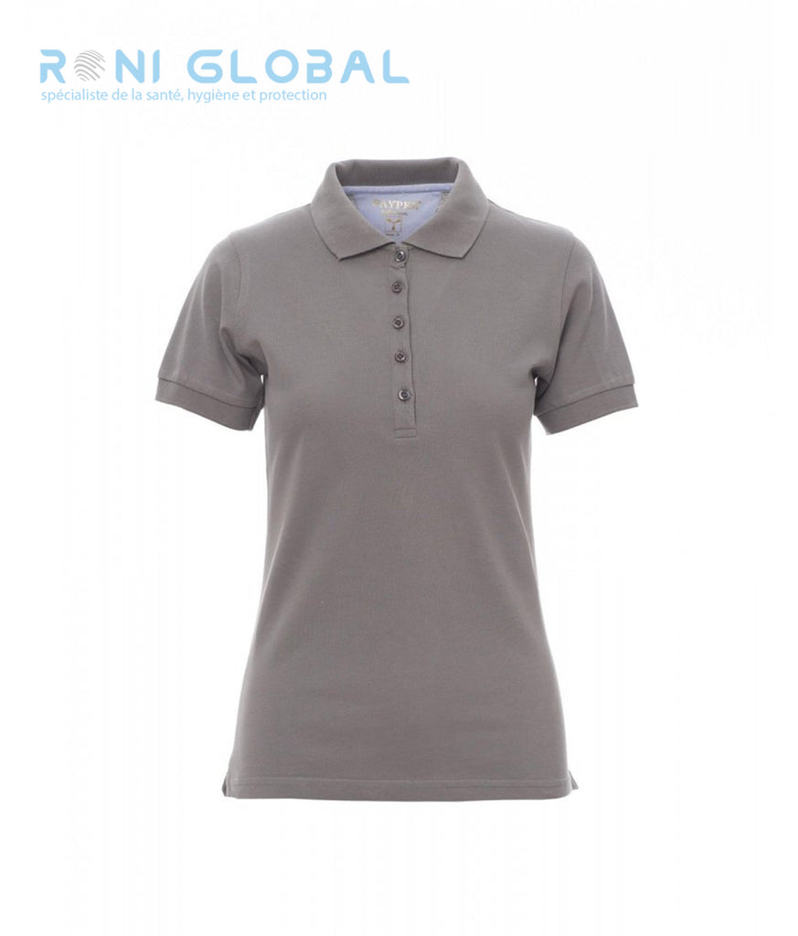 Polo de travail femme manches courtes, coupe droite en coton - GLAMOUR PAYPER