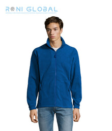 Veste de travail homme micro polaire, anti-bouloche, coupe ajustée, en polyester 2 poches - NORTH SOL'S