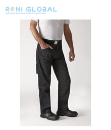 Pantalon de cuisine unisexe en polyester/coton avec ceinture élastiquée et 4 poches - ARENAL ROBUR