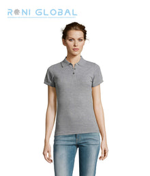 Polo de travail femme manches courtes, en maille piquée coton/polyester - PRIME SOL'S