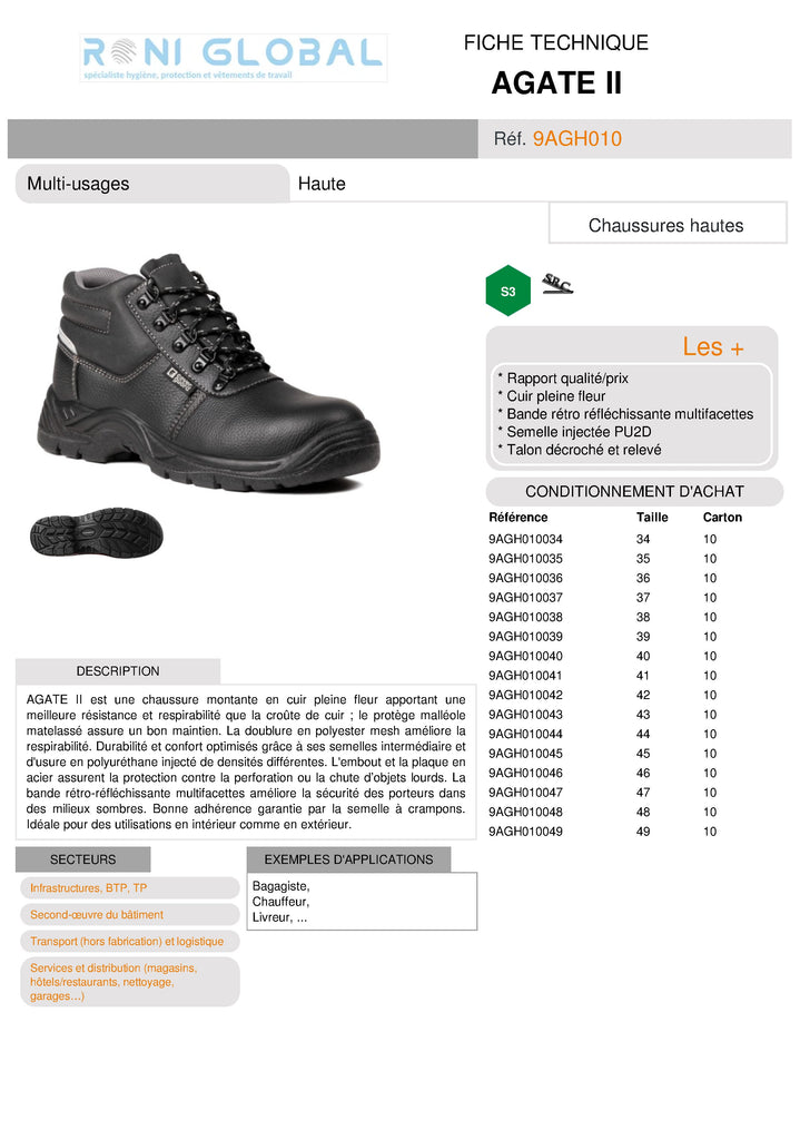 AGATE II Chaussure Montante