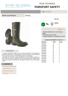 Botte de sécurité anti-froid S5 SRA SRC CI - PUROFORT SAFETY COVERGUARD