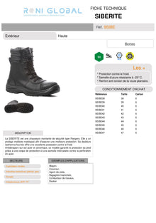 Ranger de sécurité anti-froid CI S3 SRC - SIBERITE COVERGUARD