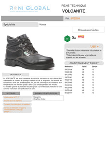 Chaussure montante de sécurité anti-chaleur S3 HRO SRA - VOLCANITE COVERGUARD