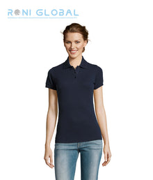 Polo de travail femme manches courtes, en maille piquée coton/polyester - PRIME SOL'S